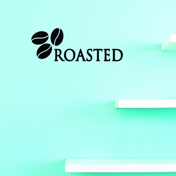 Custom Decals Roasted Wall Art Size: 16 X 40 Inches Color: Black