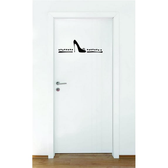 Custom Decals Shoe Symbol 8x20 Inches