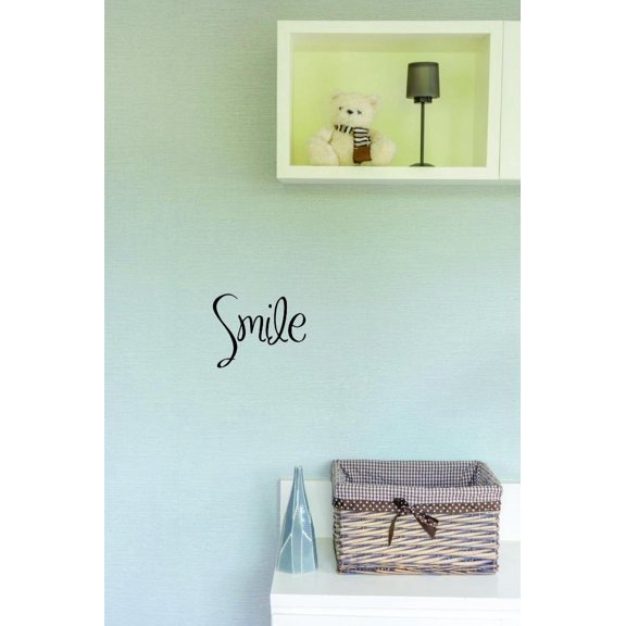 Custom Decals Smile Quote 20x20"