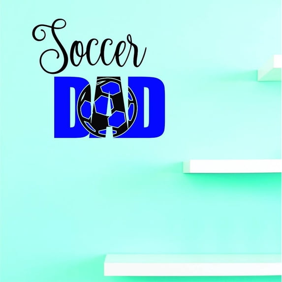 Custom Decals Soccer Dad Wall Art Size: 20 X 40 Inches Color: Multi