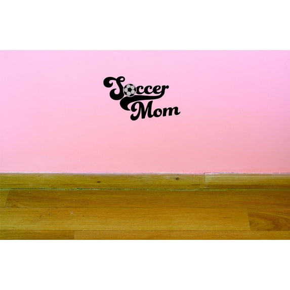 Custom Decals Soccer Mom Wall Art Size: 14 X 28 Inches Color: Multi