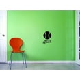 thumbnail image 1 of Custom Decals Softball Wall Art Size: 20 X 30 Inches Color: Black, 1 of 1
