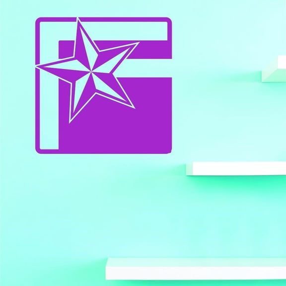 Custom Decals Star Wall Art Size: 18 X 18 Inches Color: Multi