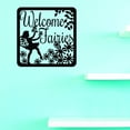 thumbnail image 1 of Custom Decals Welcome Fairies Wall Art Size: 18 X 18 Inches Color: Black, 1 of 1