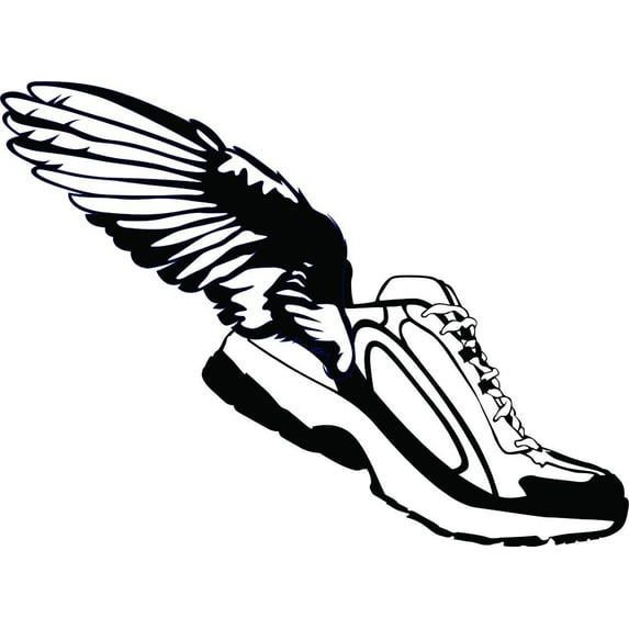 Custom Decals Winged Shoes Dãƒâ©Cor
