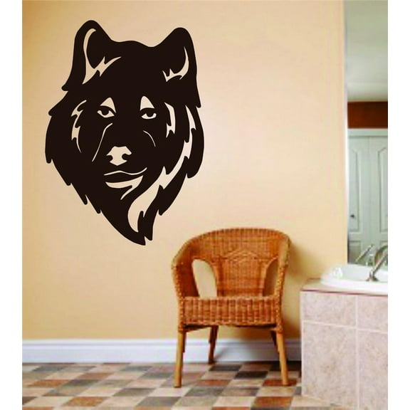 Custom Decals Wolf Wolve Face Head Animal Hunting Hunter Man Gun 10 X 10"