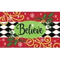 thumbnail image 1 of Custom Decor "Believe Indoor/Outdoor Doormat - 18" x 30" - Christmas/Holiday Decor, 1 of 1