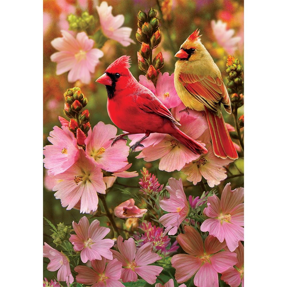 Custom Decor Garden Flag - Cardinal Love