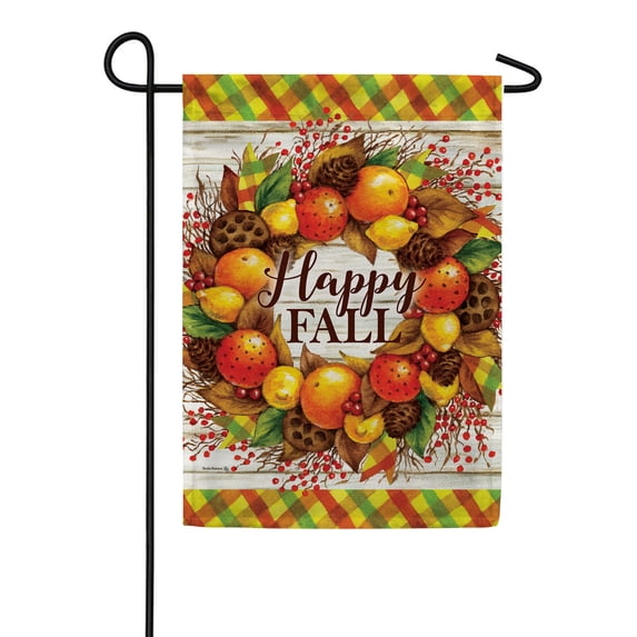 Custom Decor Garden Flag - Citrus Wreath