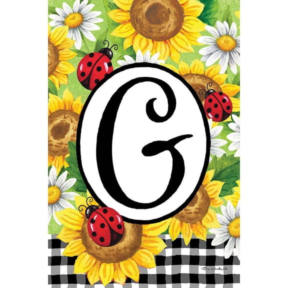 Custom Decor Garden Flag - Sunflower Ladybug G
