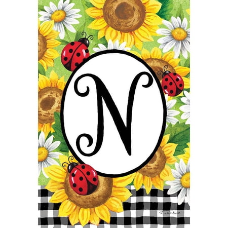 Custom Decor Garden Flag - Sunflower Ladybug N