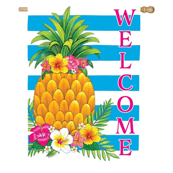 Pineapple Stripes 5389 Decorative Flag