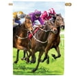 thumbnail image 1 of Race Horses 5267 Decorative Flag, 1 of 2