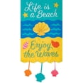thumbnail image 1 of Custom Decor Lifes a Beach - Welcome Friends - Garden Size, Embroidered Applique Style, Double Sided Decorative Flag - Approx. 12 Inch X 17.98 Inch, 1 of 1