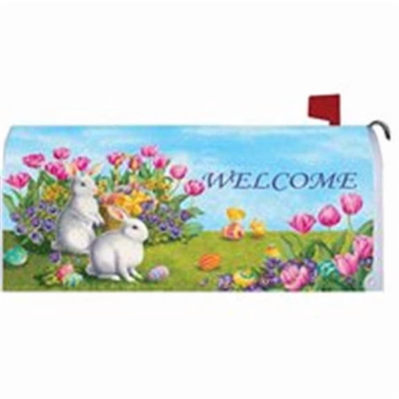 Custom Decor 3980MM White Bunnies Mailbox Makeover - Vinyl