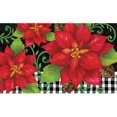 thumbnail image 1 of Custom Decor Mat - Poinsettia Check, 1 of 1
