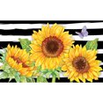 thumbnail image 1 of Custom Decor Mat - Sunflower Stripes, 1 of 1