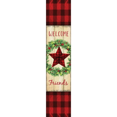 Custom Decor Yard Expression - Buffalo Check Star