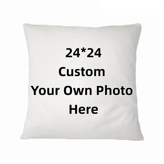 Custom Decorative Pillow Cover Personalized Photo Text