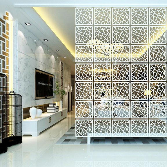 Custom Decorative Screen Divider system for walls, Dividing room, Office,Hanging room divider,Artist desingn,Room partition 15.7x15.7in(H-3) 12pc