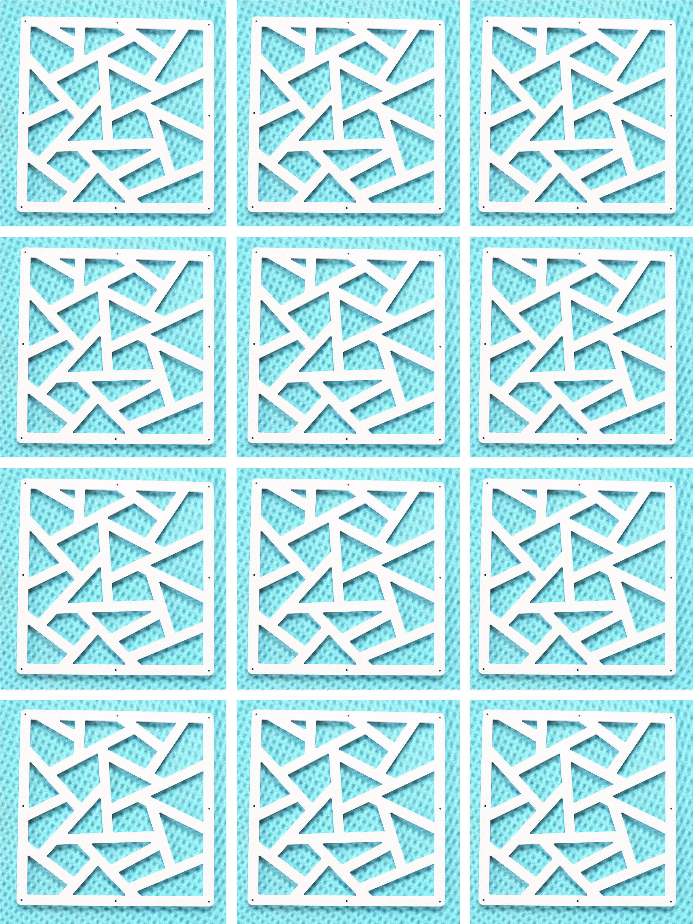 Custom Decorative Screen Divider system for walls, Dividing room, Office,Hanging room divider,Artist desingn,Room partition 15.7x15.7in(H-3) 12pc