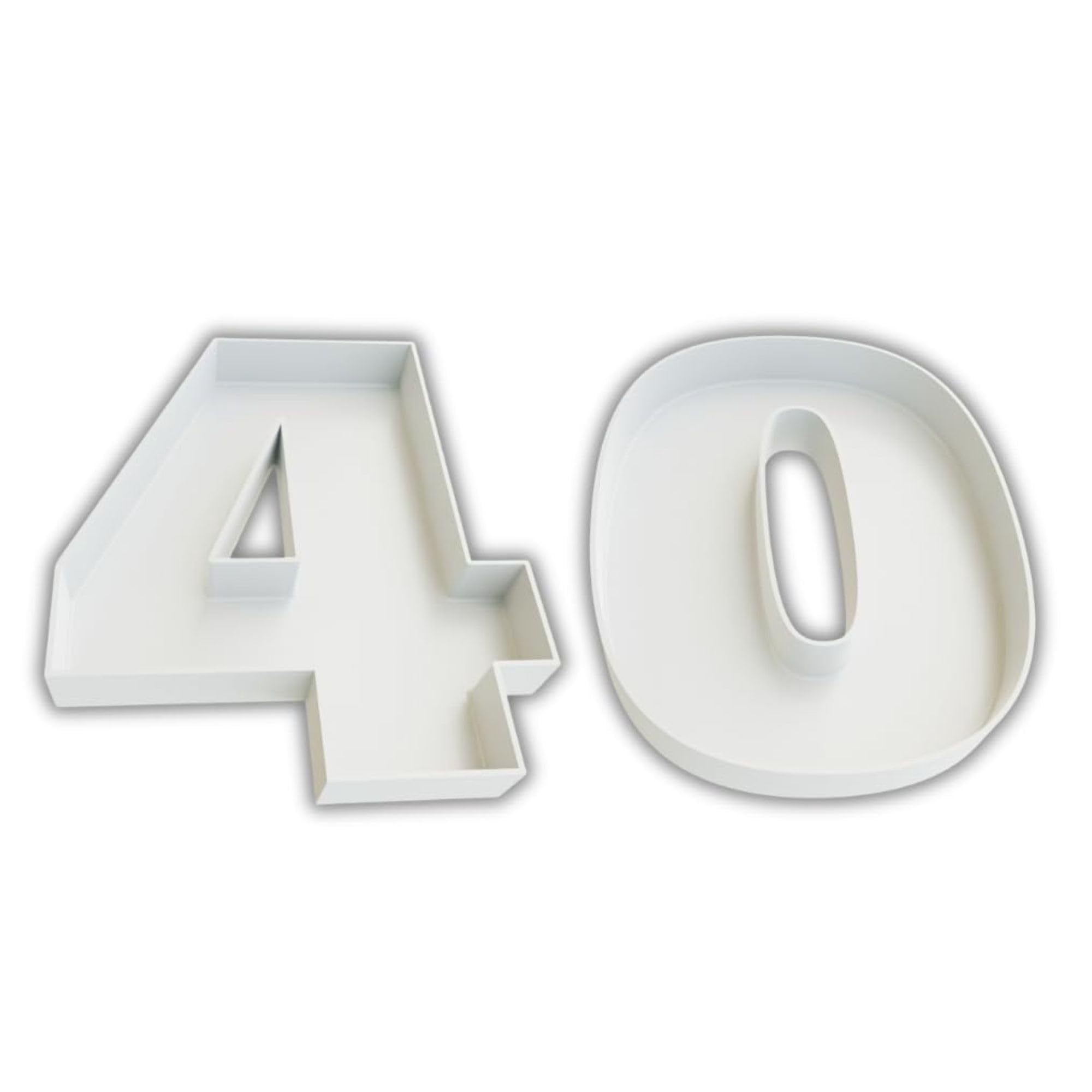 Custom Design It 10 Inch Fillable Number 40 Trays, Reusable Plastic ...