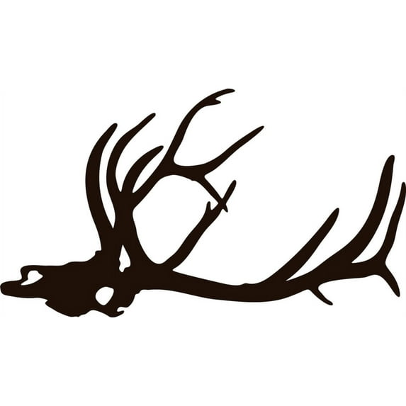 Custom Designs An Elk Skull Animal Design 10 X 20 Inches