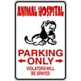 thumbnail image 1 of Custom Designs Animal Hospital Parking Signs 9 Inches X 18 Inches, 1 of 1