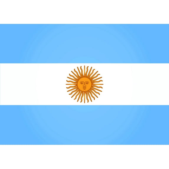Custom Designs Argentina Flag 8 Inches X 12 Inches