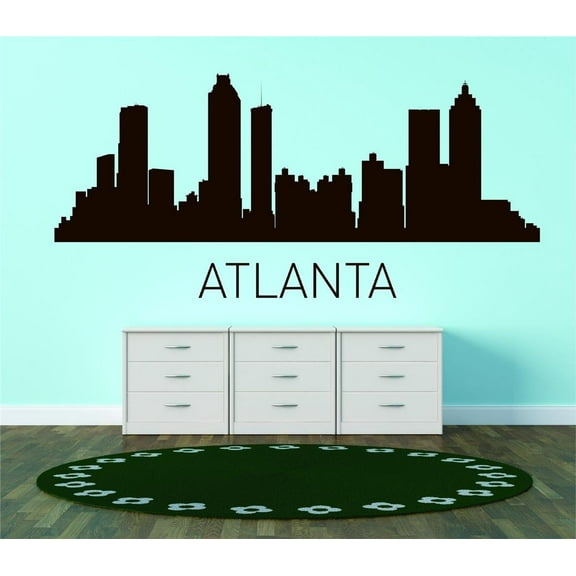 Custom Designs Atlanta United States Major City Geographical Map Landmark 20x45