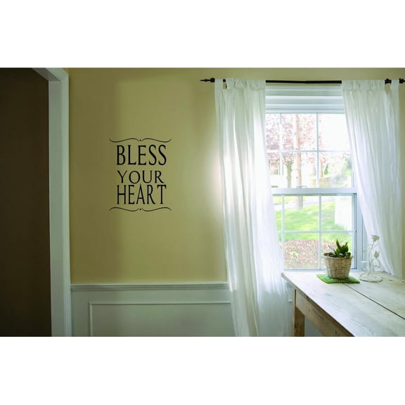 Custom Designs Bless Your Hetext Lettering Quote 12 X18"