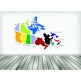 thumbnail image 1 of Custom Designs Canadian Provinces Canada Map 16x24 Inches, 1 of 2