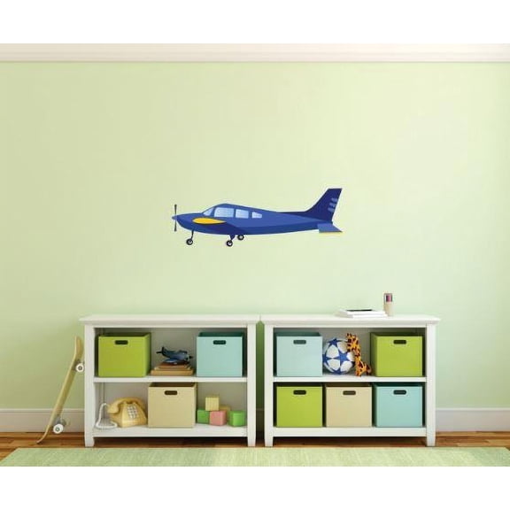 Custom Designs Cartoon Airplane Bathroom 16 X48" -