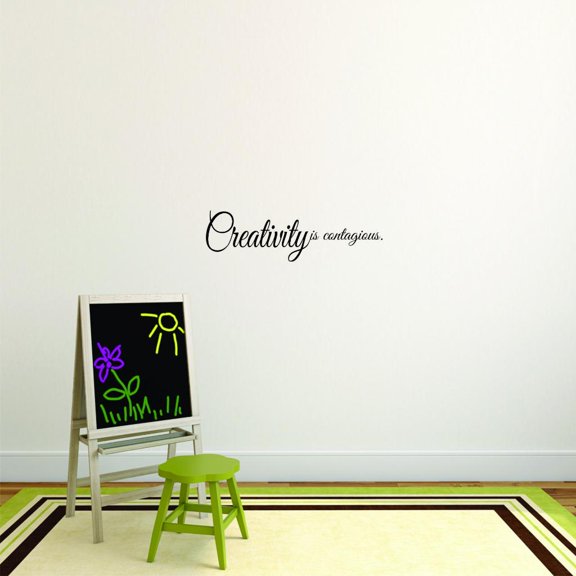 Custom Designs Creativity Is Contagious Quote Kids Teen Boy Girl Quote 16x40"
