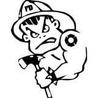 Custom Designs Fireman Kids Boys