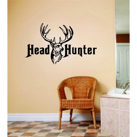 Custom Designs Head Hunter Deer Buck Image Animal Hunting Hunter Boys Men 16 X 32"