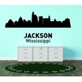 thumbnail image 1 of Custom Designs Jackson Mississippi United States Major City Geographical Map Landmark 30x64, 1 of 1