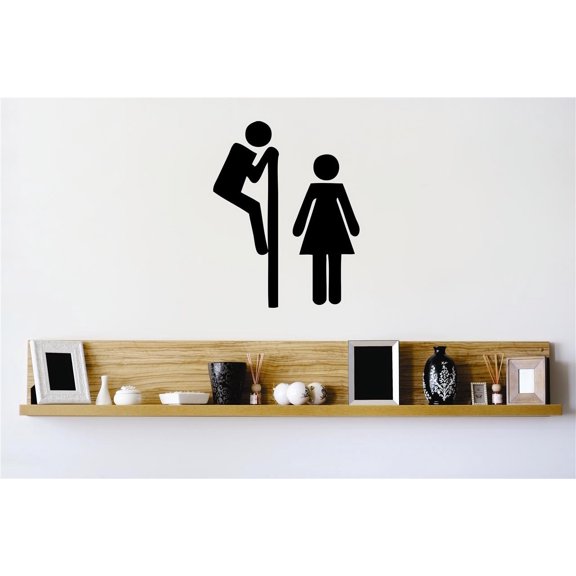 Custom Designs Men Women Bathroom Sign Commercial Business Design16x24"