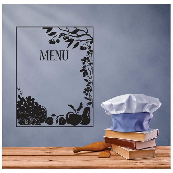 Custom Designs Menu Fruit Frame Image Quote 12x18 Inches