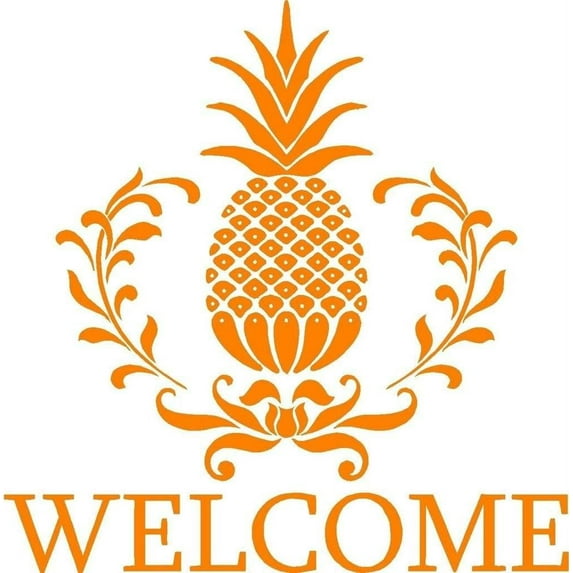 New Wall Ideas Pineapple Fruit Welcome Sign Home Entrance 21x21"