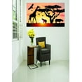 thumbnail image 1 of Custom Designs Savanna Outdoor Animals Birds Rino Elephant Giraffe 12x18 Inches, 1 of 1