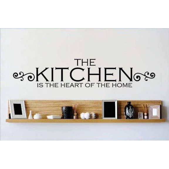 Custom Designs The Kitchen Is The Heof The Home Family Meal Time Dinner Supper 6 X30" -
