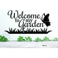 thumbnail image 1 of Custom Designs Welcome To My Garden Butterfly Quote Sign 12x18", 1 of 1