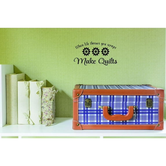 Custom Designs When Life Throws Scraps Make Quilts 14x28"