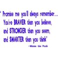 thumbnail image 1 of Custom Designs Winnie Pooh Quote Custom 15 X 20 Inches, 1 of 1