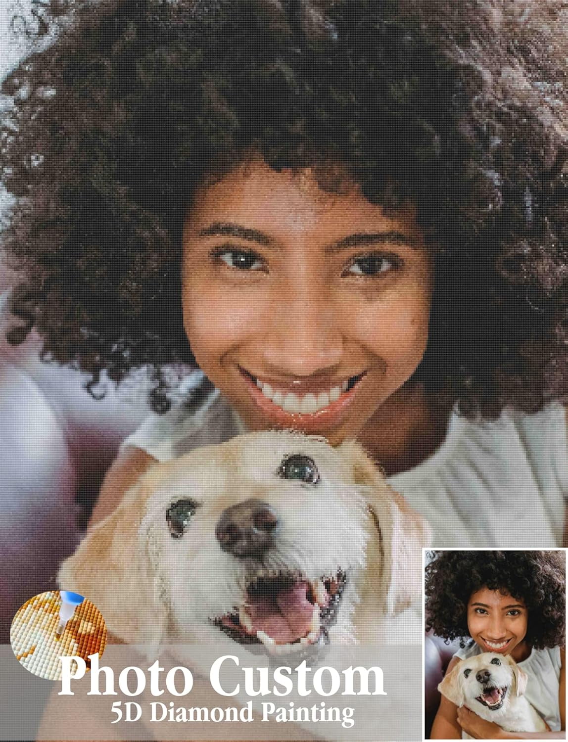 Custom Diamond Painting Kits Full Drill For Adults Personalized Photo