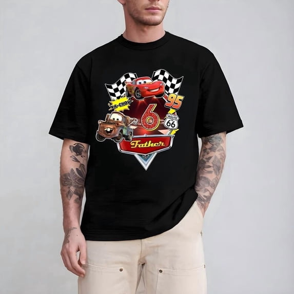 Custom Disney Birthday Lightning McQueen Birthday Boy Car T-shirt