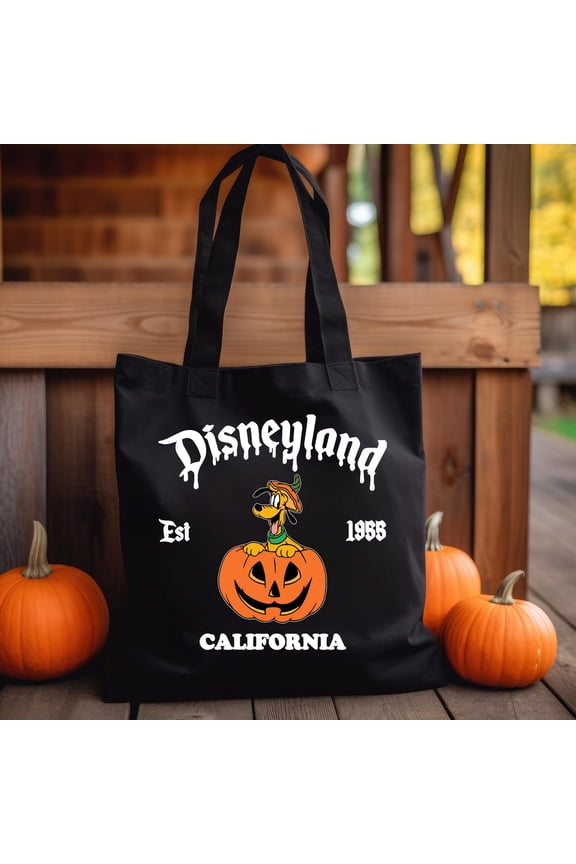 Custom Disney Retro Disneyland Halloween All Characters Tote Bag, Disney Halloween Matchin