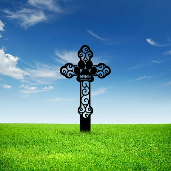 Custom Dog Memorial Stake, Metal Stake, Memory Stake, Sympathy Sign, Pet Grave Marker, Remembrance Stake