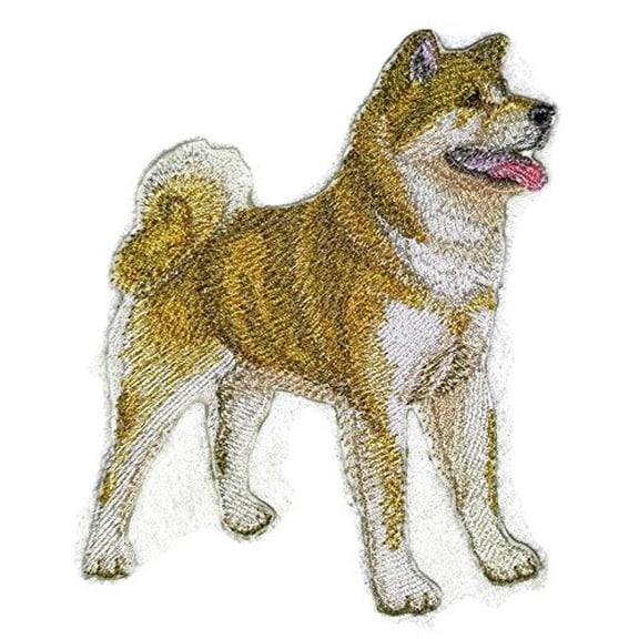 Custom Dog Portraits [Akita] Embroidery IronOn/Sew patch [5.0" X 4.0"]
